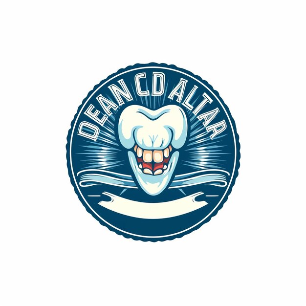 Foto diseño del logotipo dental de crafting free healthy smiles ai generativa