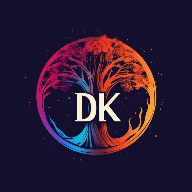 Foto diseño del logotipo dk