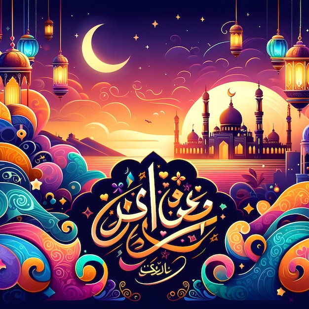 Diseño del logotipo de Eid Mubarak