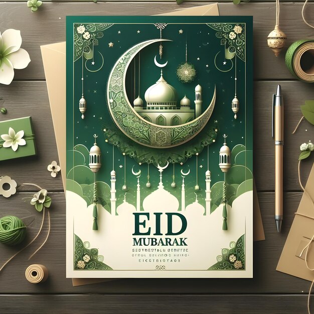 Diseño del logotipo de Eid Mubarak