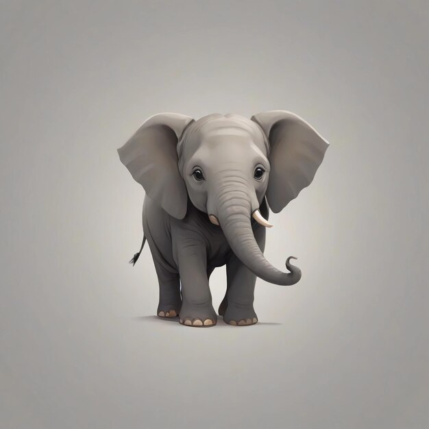 Diseño del logotipo del elefante vector del elefante