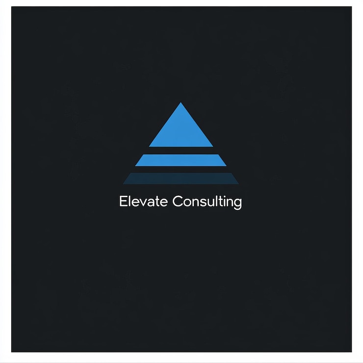 Foto diseño del logotipo de la empresa en fondo negro ilustración vectorial eps10 gráfico