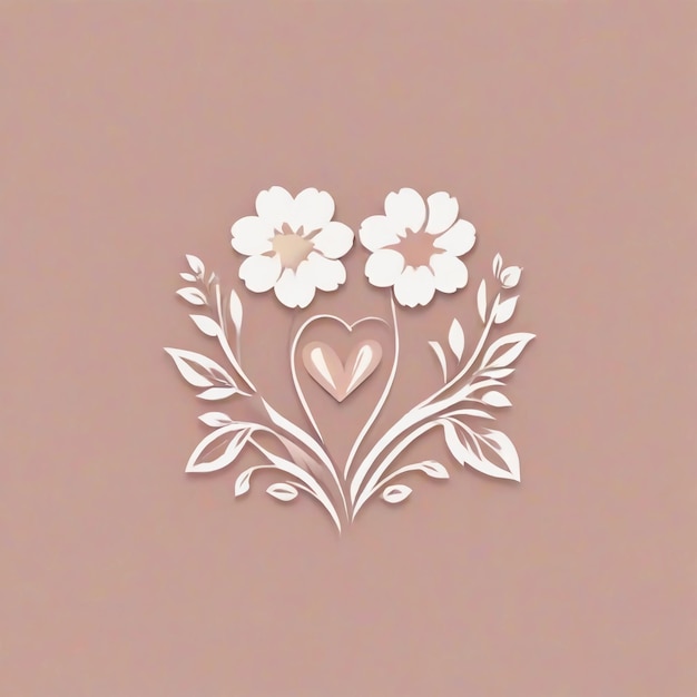 Foto diseño de logotipo de flores vector de flores