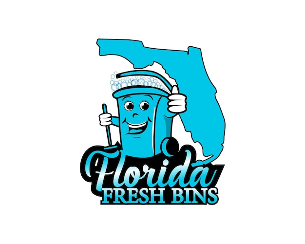 Diseño del logotipo de Florida Fresh Bins
