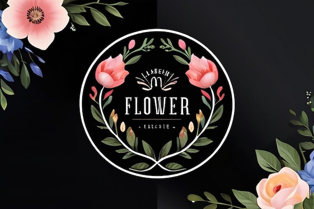 Foto diseño del logotipo de la floristería