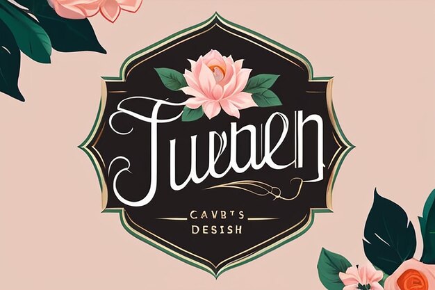 Foto diseño del logotipo de la floristería