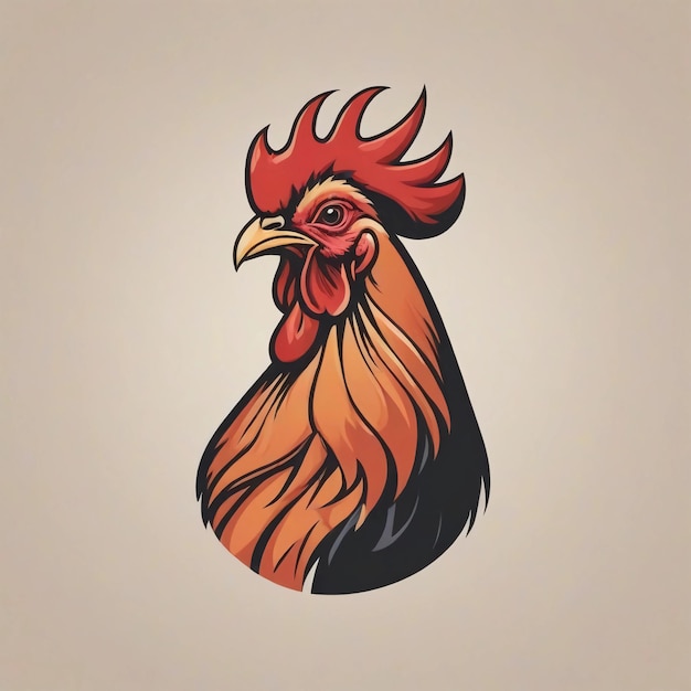 Diseño del logotipo del gallo Vector del gallo