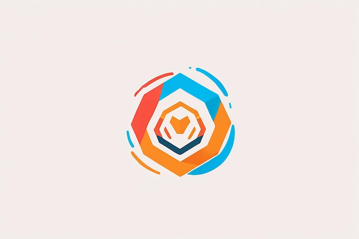 Foto diseño de logotipo geométrico abstracto creativo