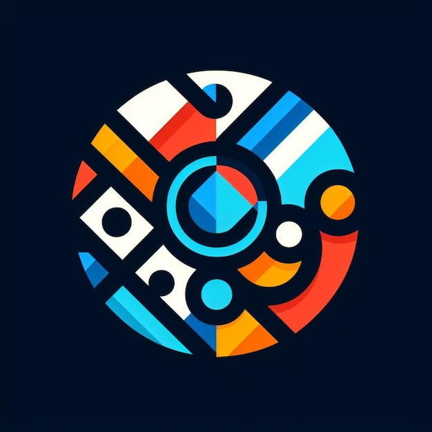 Diseño de logotipo geométrico y abstracto.