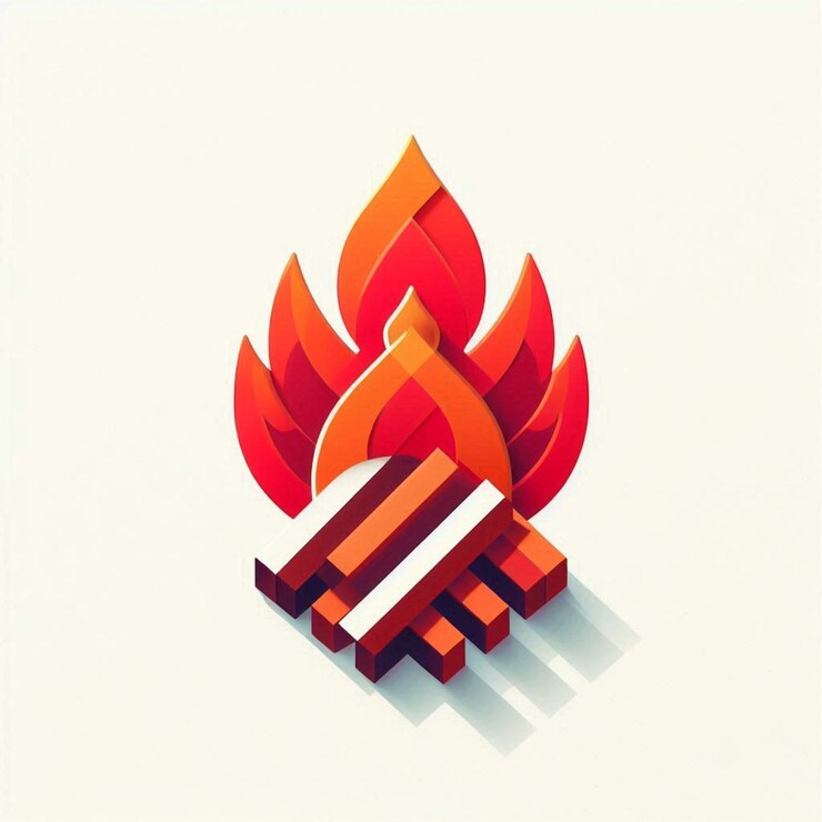 Foto diseño del logotipo de la hoguera