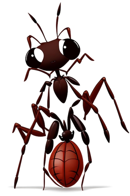 Diseño del logotipo de la hormiga linda
