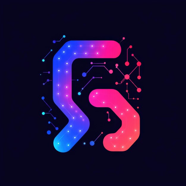 Diseño de logotipo de IA llamativo que hace hincapié en soluciones inteligentes
