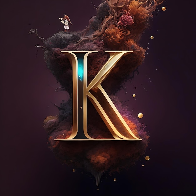 Diseño de logotipo de letra del alfabeto 3D