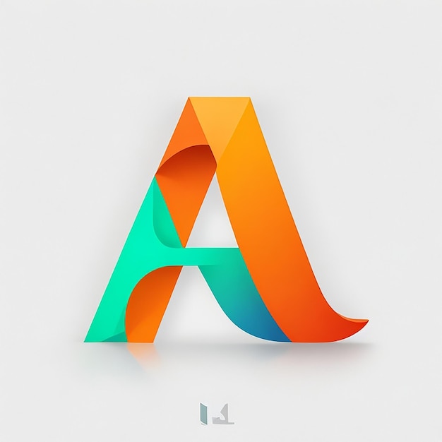 Diseño Logotipo Letra Alfabeto Elegante Colorido Generado Por Ai