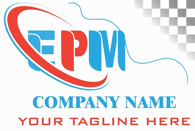 Foto diseño del logotipo de la letra epm