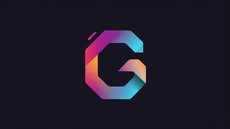 Foto diseño del logotipo de la letra g con gradiente colorido