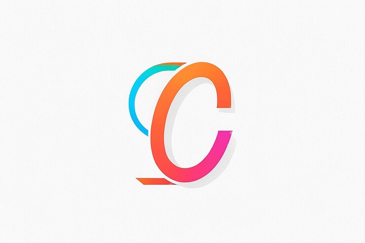 Foto el diseño del logotipo de la letra o en negrita y con contornos diagonales delgados