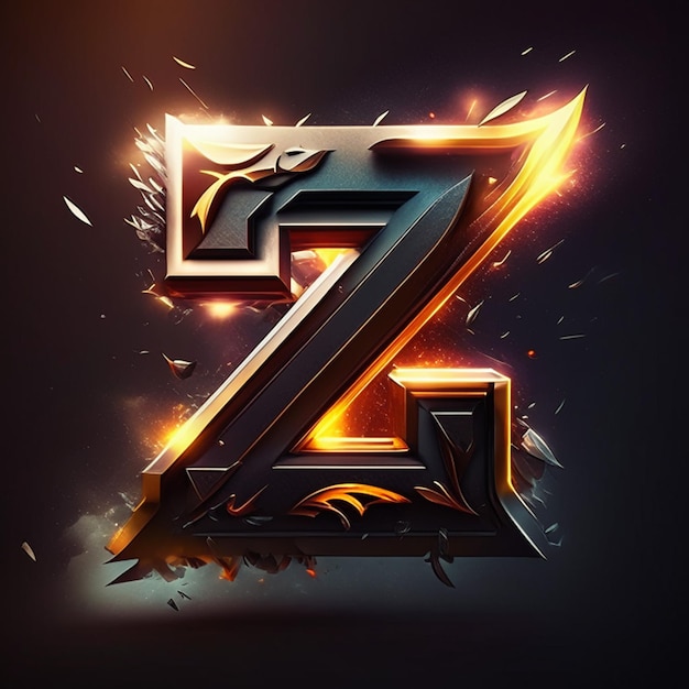 Foto diseño del logotipo de la letra z o del logotipo del monograma z