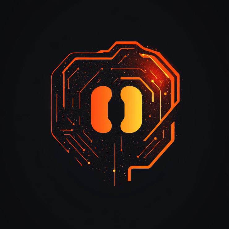 Foto diseño de logotipo llamativo que destaca el impacto de la ia en los negocios