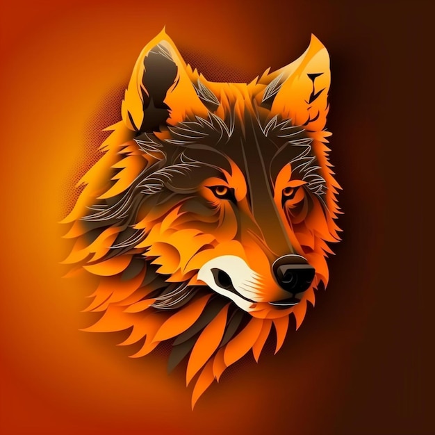 diseño de logotipo de lobo