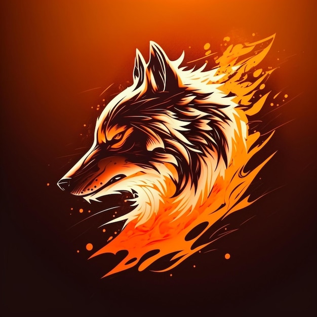 diseño de logotipo de lobo