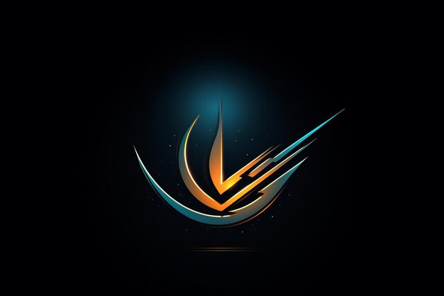 Diseño del logotipo de Luminous Arrow Trail