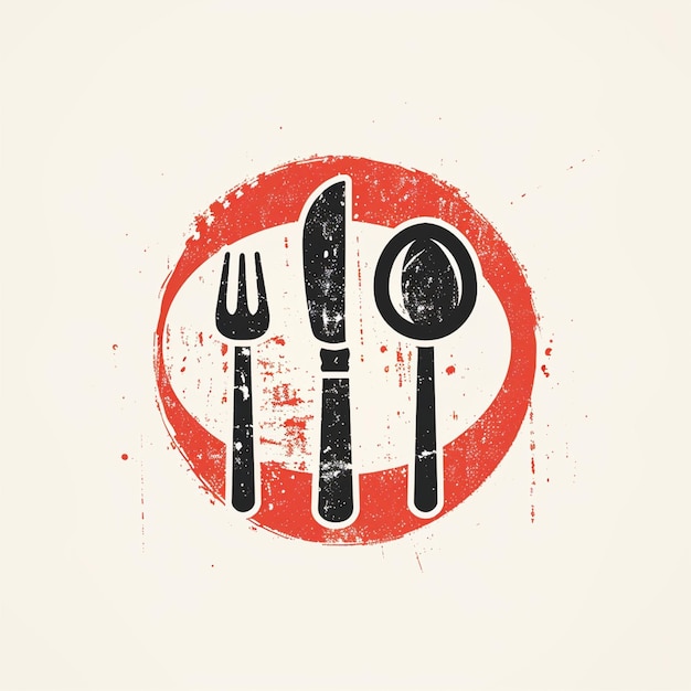 Foto diseño de logotipo de marca pictórica para un restaurante