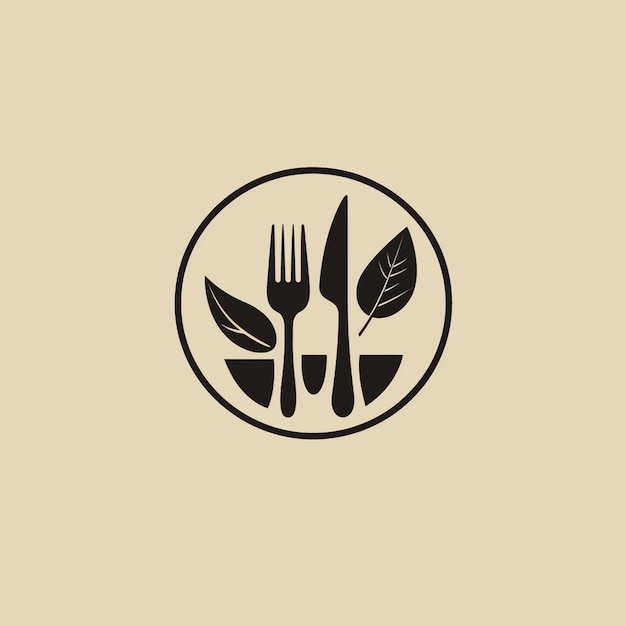 Foto diseño de logotipo de marca pictórica para un restaurante