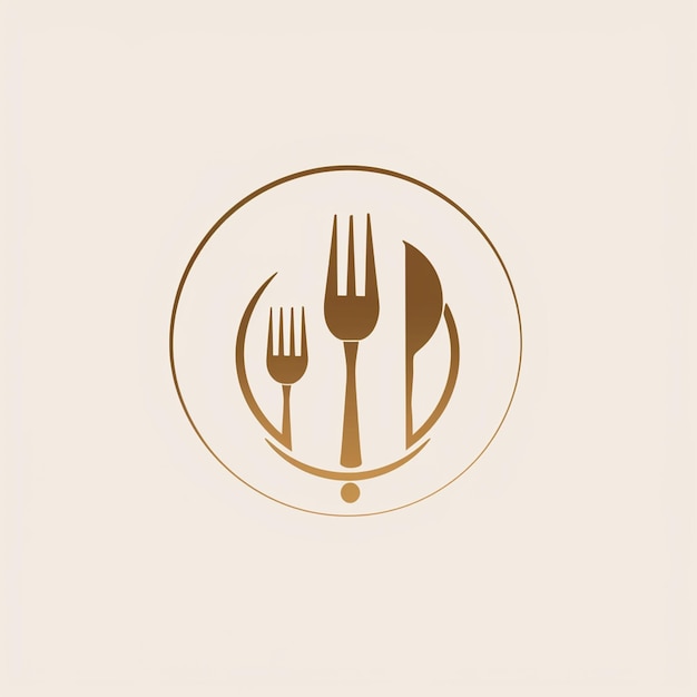 Foto diseño de logotipo de marca pictórica para un restaurante