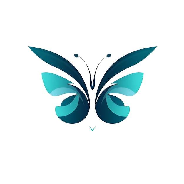 Foto diseño de logotipo de mariposa hermoso icono de mariposa ilustración vectorial