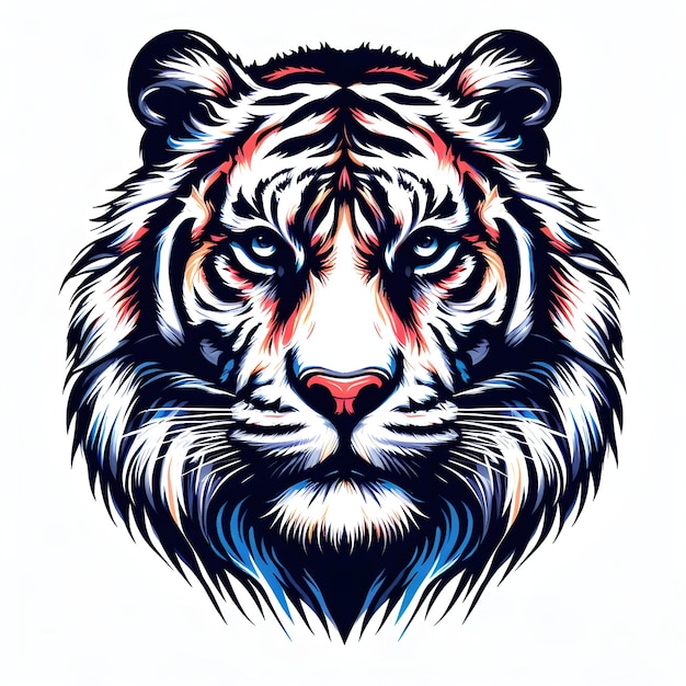 Diseño del logotipo de la mascota con cara de animal