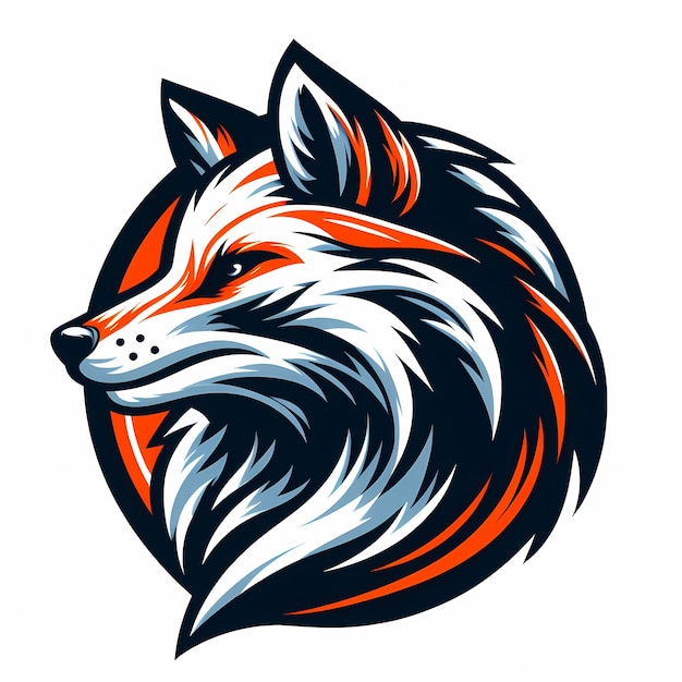 Diseño de logotipo de mascota de cara animal.