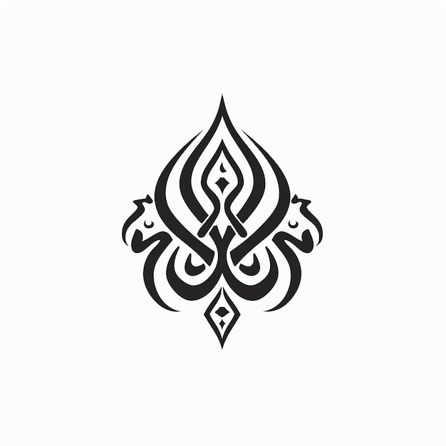 Diseño del logotipo de la mezquita Emblema islámico Símbolo musulmán Iconografía religiosa Emblema de la arquitectura Islam