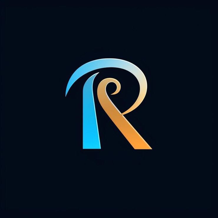 Foto diseño de logotipo minimalista para la agencia de marketing con letras r mezcladas