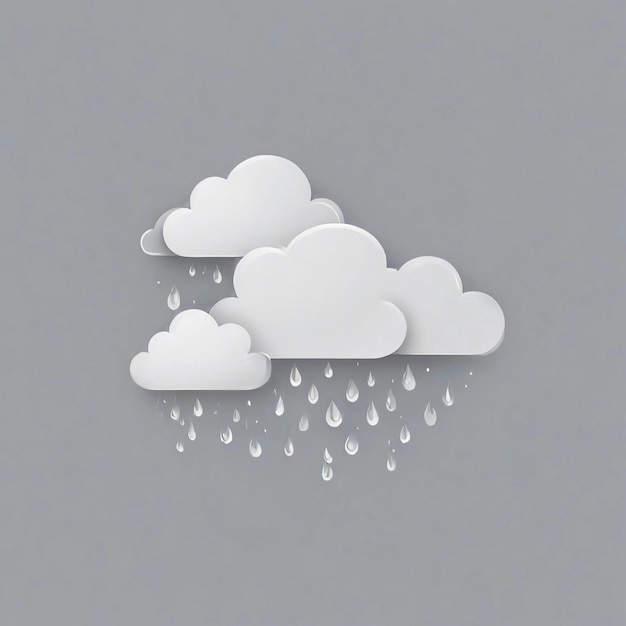 Foto diseño del logotipo de las nubes de lluvia