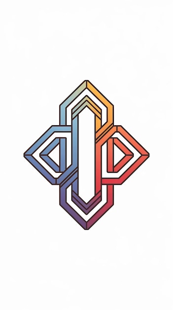 Diseño de logotipo ornamental moderno Logotipo lineal abstracto