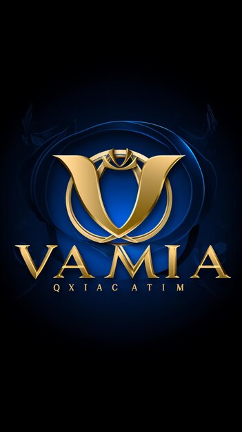 Foto diseño de logotipo de oro griego utilizando letras omega imagen de ilustración arte generado por ia
