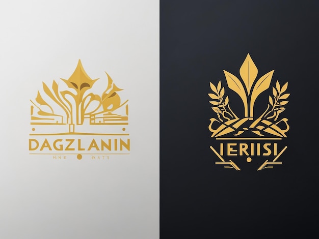 Diseño de logotipo de oro de lujo Logotipo de corona real o reina Logotipo o icono Ilustración vectorial de diadema elegante