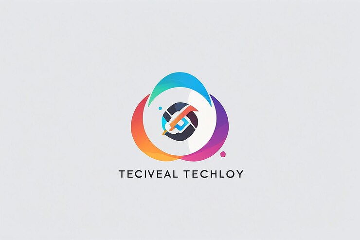 Foto diseño de logotipo de tecnología creativa