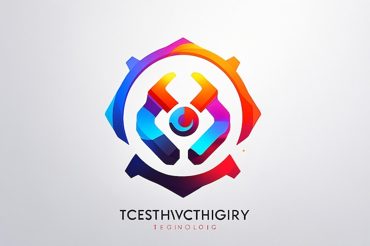Foto diseño de logotipo de tecnología creativa