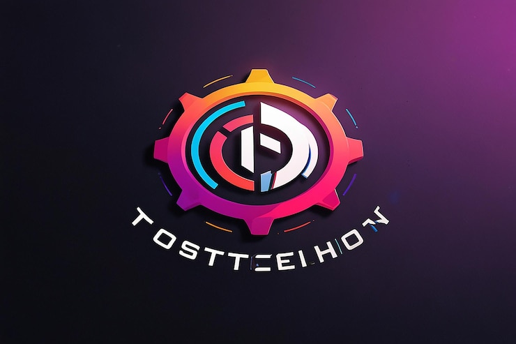 Foto diseño de logotipo de tecnología creativa