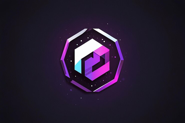 Foto diseño de logotipo tecnológico con impacto visual moderno y futurista