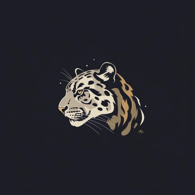 Foto diseño del logotipo del vector del tigre