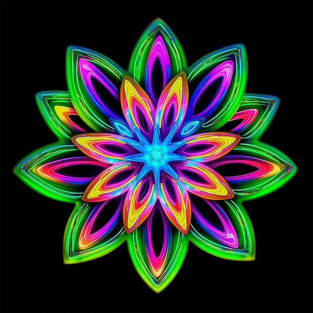 un diseño de mandala de loto