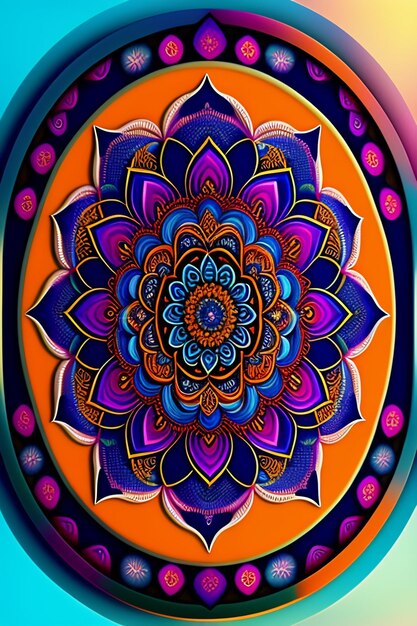 Diseño de mandala de lujo y fondo islámico en color dorado.