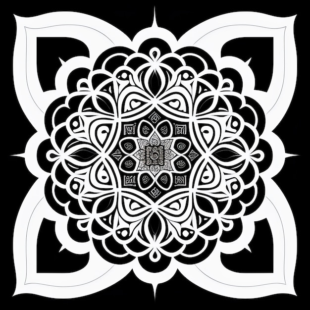 Diseño de mandala ornamental colorido con patrón colorido