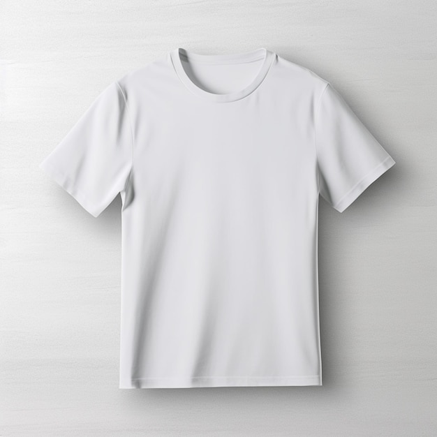 diseño de maquete de camiseta blanca en blanco generado por IA