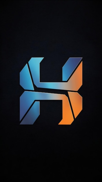El diseño de la marca de la empresa del icono de la letra H