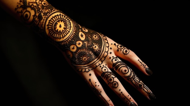 Foto diseño de mehndi