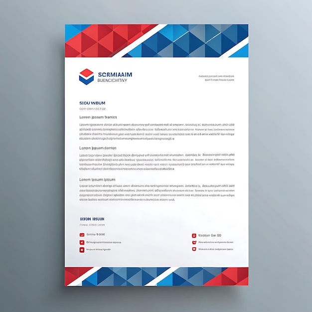 Diseño de membrete de empresa moderna